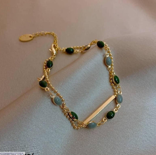 1 Pc Gold Plated Beads Charm Bracelet