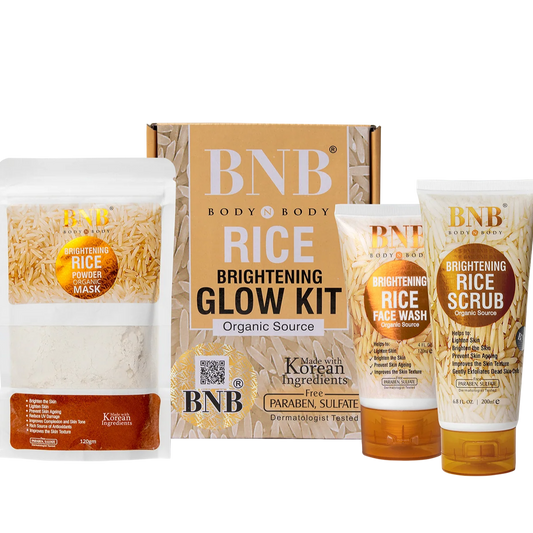 BNB Whitening Rice Extract Bright & Glow Kit