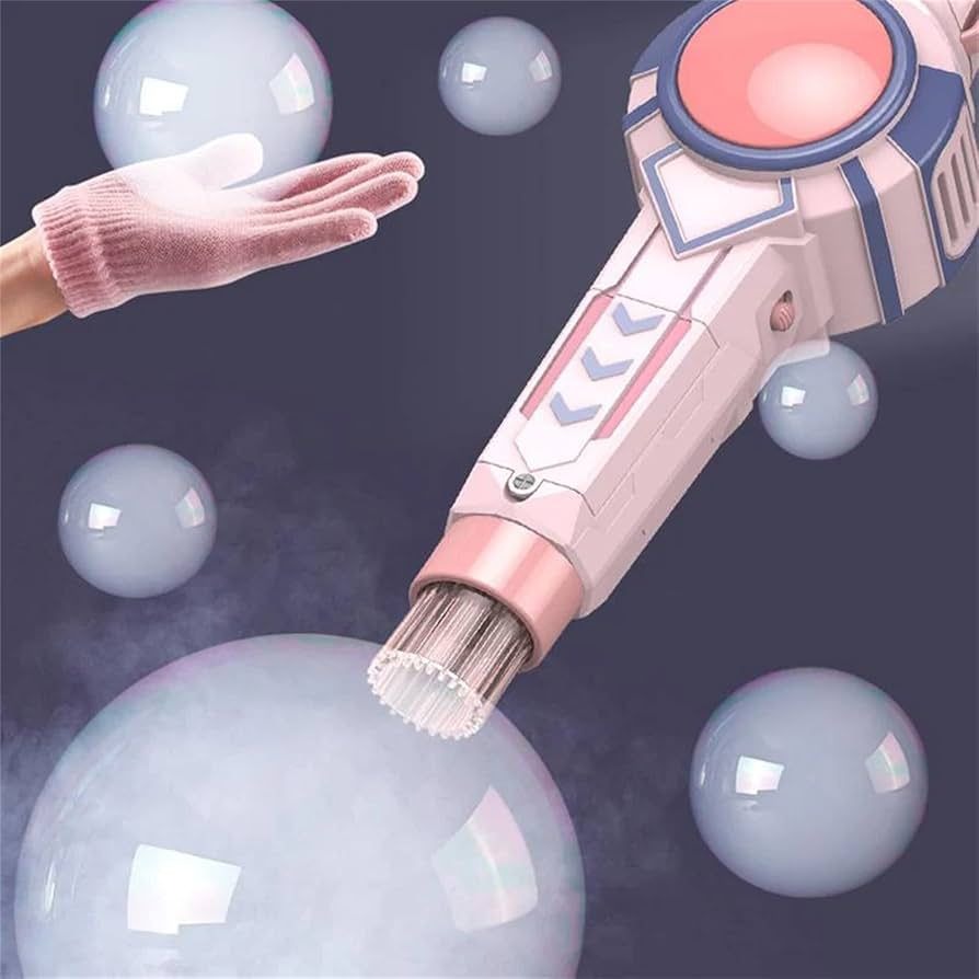 Smog Bubble Machine With Bubble Water Bubble Wand Heart Toy (random Color)