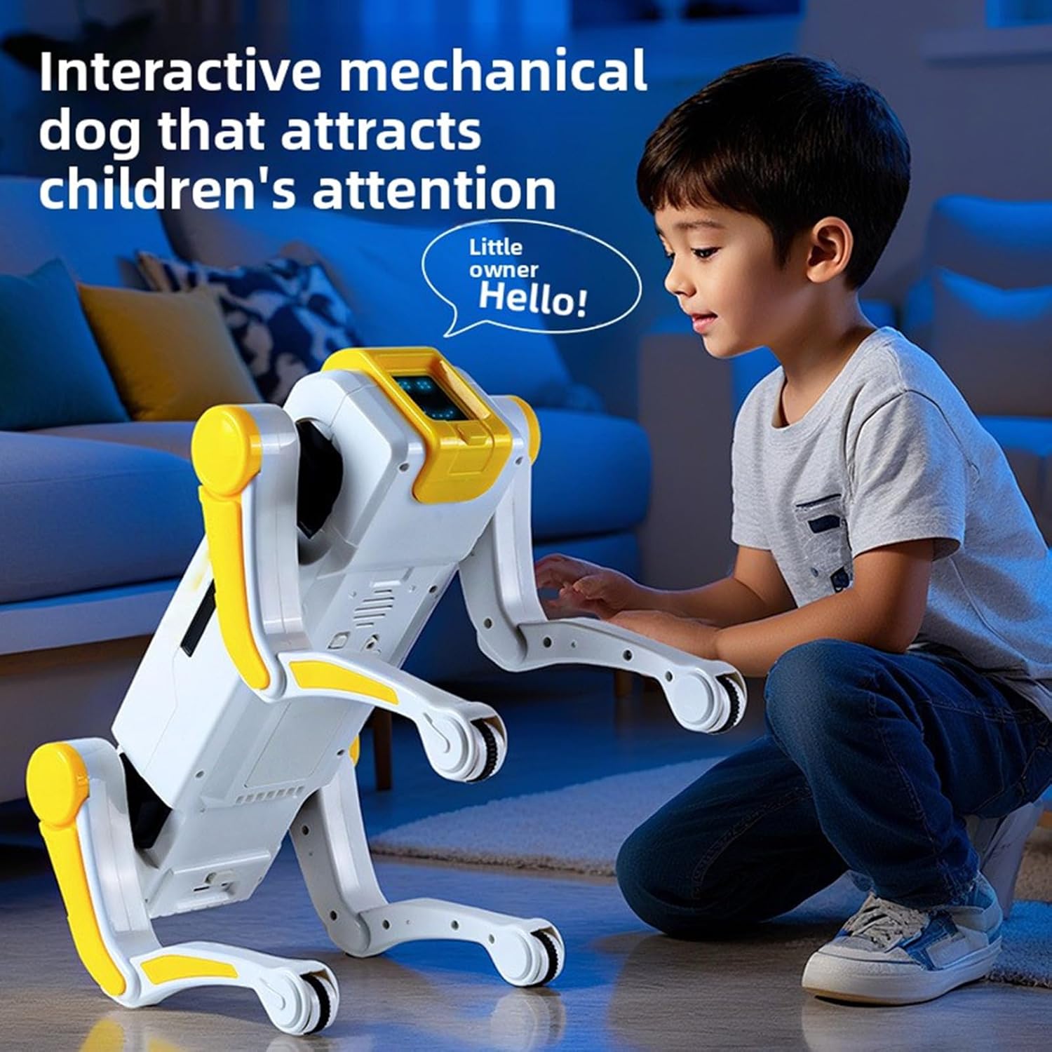 Intelligent AI Mechanical RC Robot Dog - Interactive Voice Control & Programmable Toy