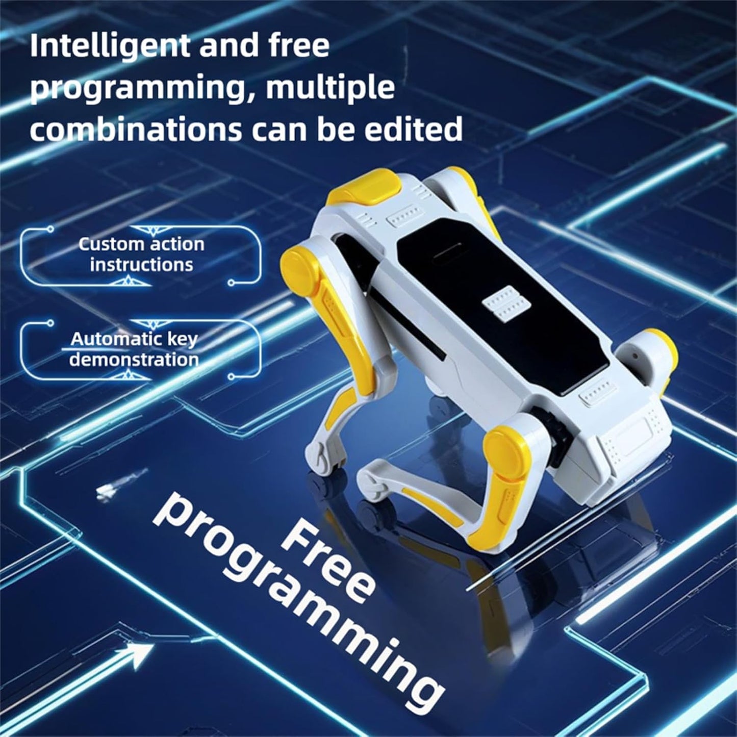 Intelligent AI Mechanical RC Robot Dog - Interactive Voice Control & Programmable Toy
