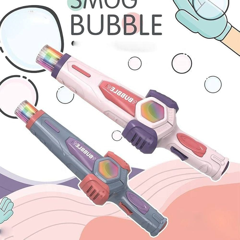 Smog Bubble Machine With Bubble Water Bubble Wand Heart Toy (random Color)