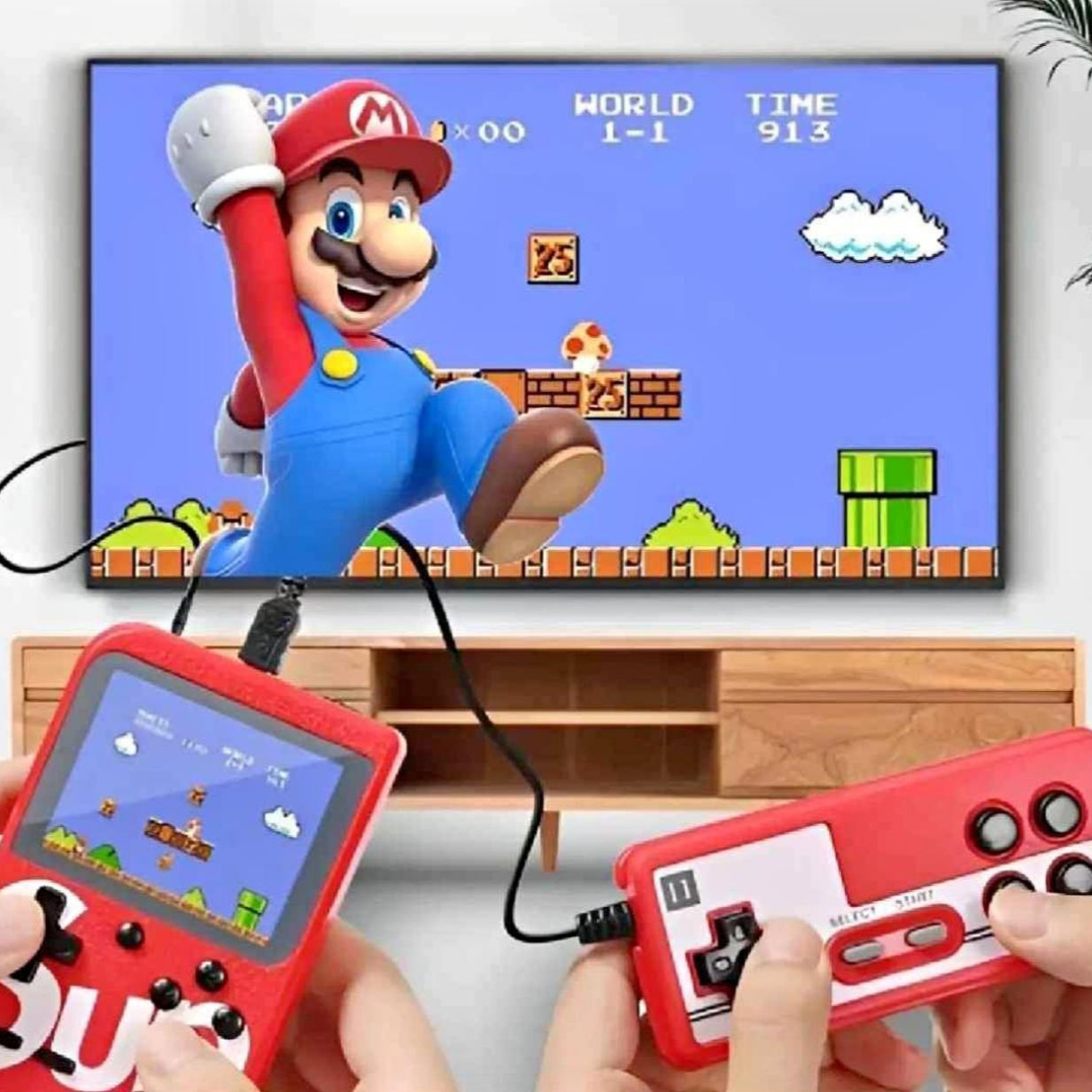 Game Box SUP 400 2 in 1, Mini Retro game console. Perfect gift for children