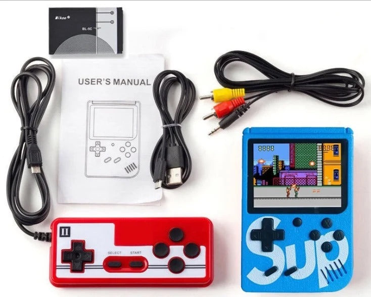 Game Box SUP 400 2 in 1, Mini Retro game console. Perfect gift for children
