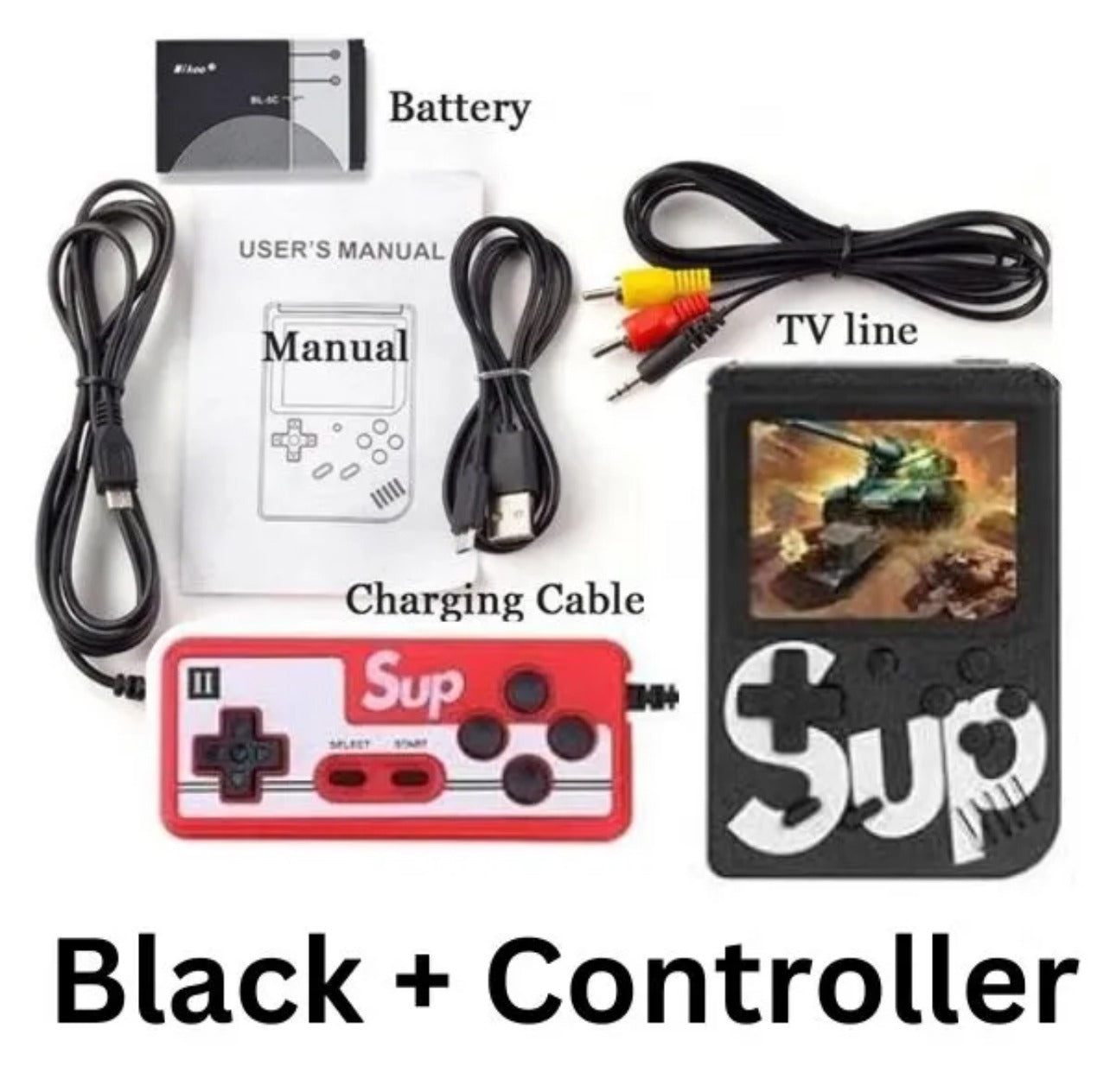 Game Box SUP 400 2 in 1, Mini Retro game console. Perfect gift for children